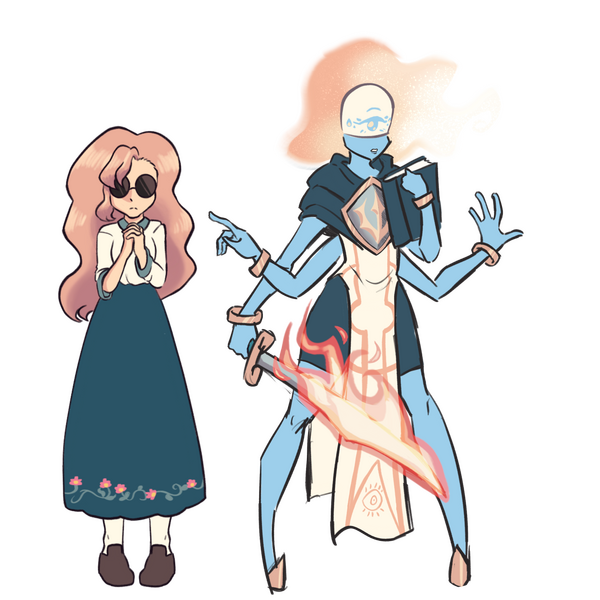 Zofiel's human and true form.